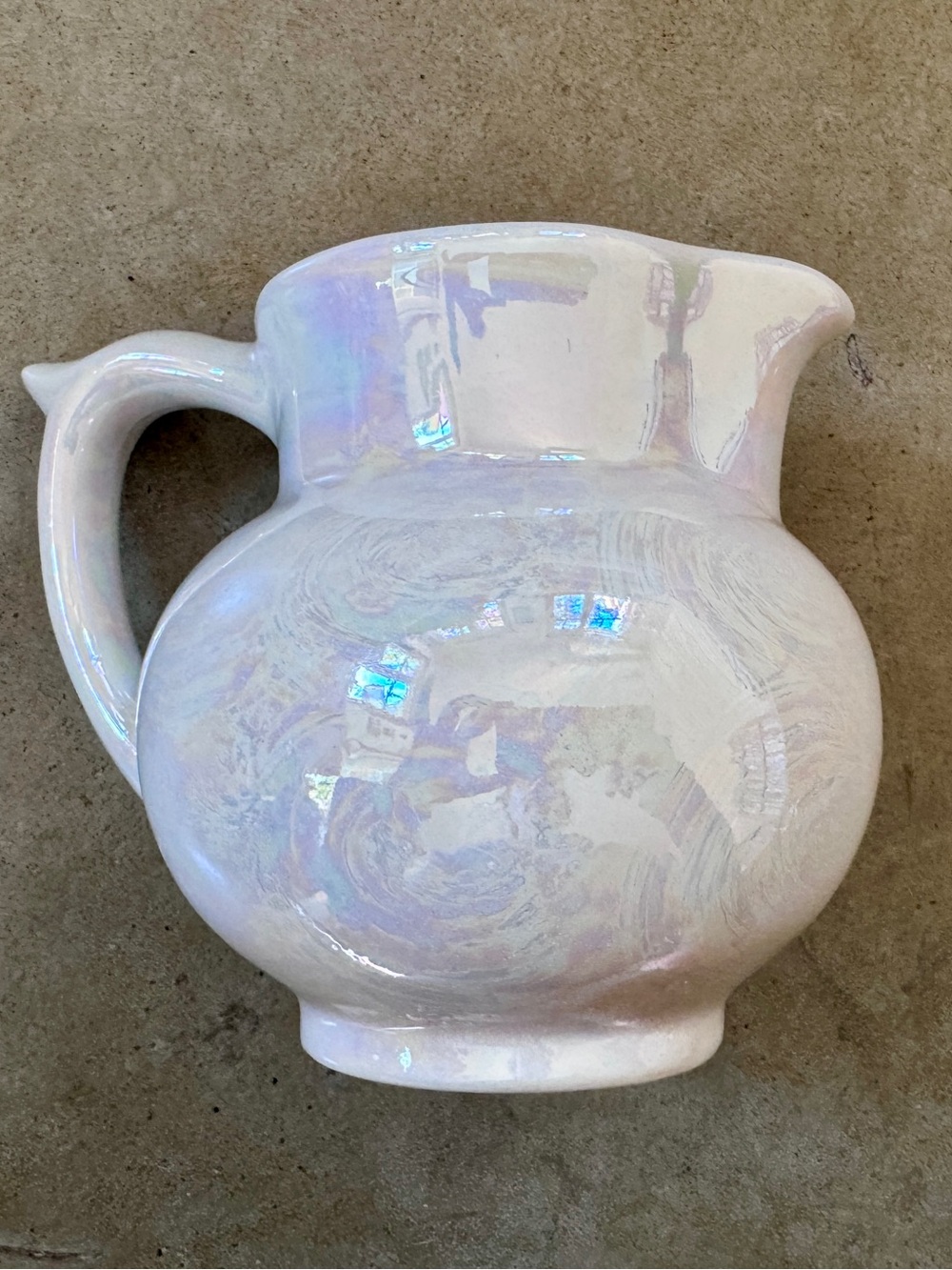 The Pantry Parade Iridescent Pearl Cream Ceramic Creamer/Vase - Home Art